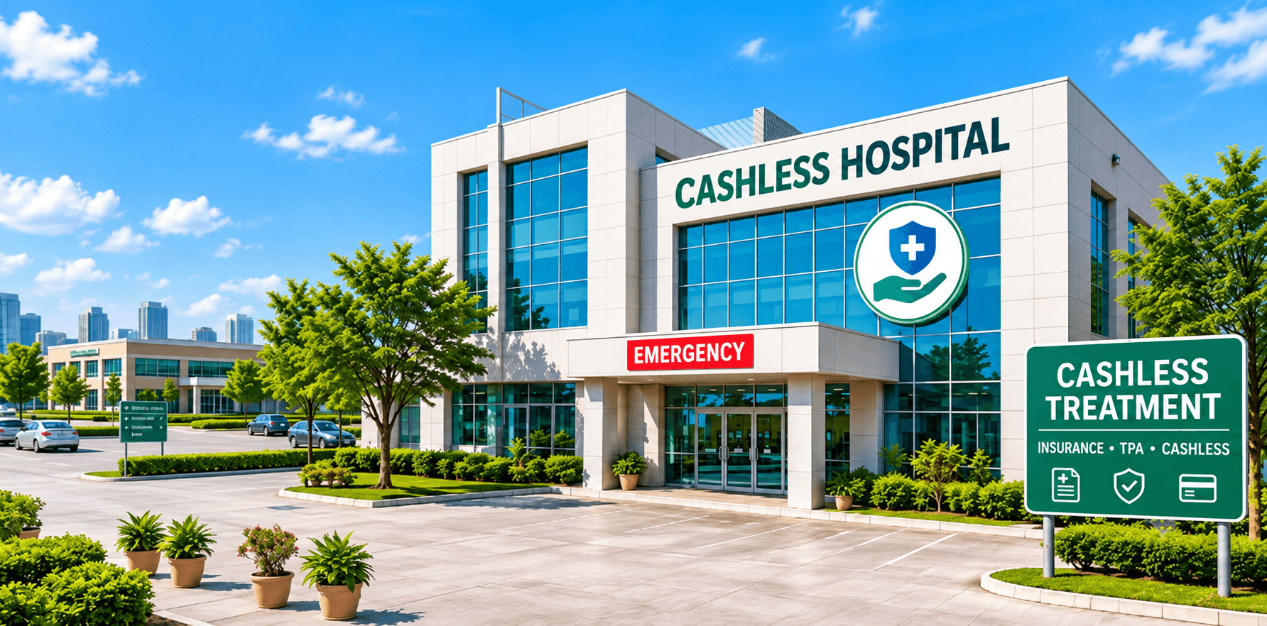 Hospital building in Greater Noida