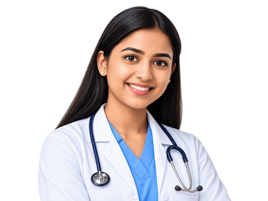 Doctor ready to help you find a hospital