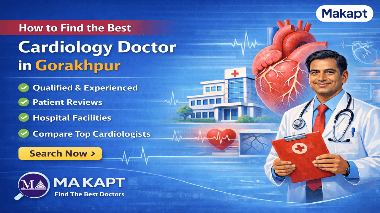Featured image for blog: How to Find the Best Cardiology Doctor in Gorakhpur | Makapt