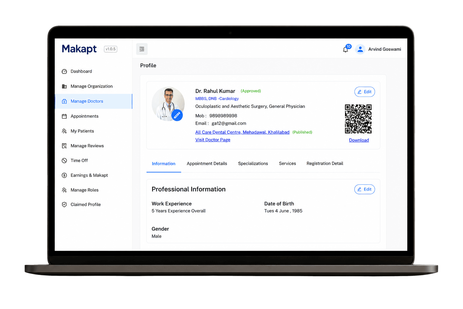 Makapt mobile app preview