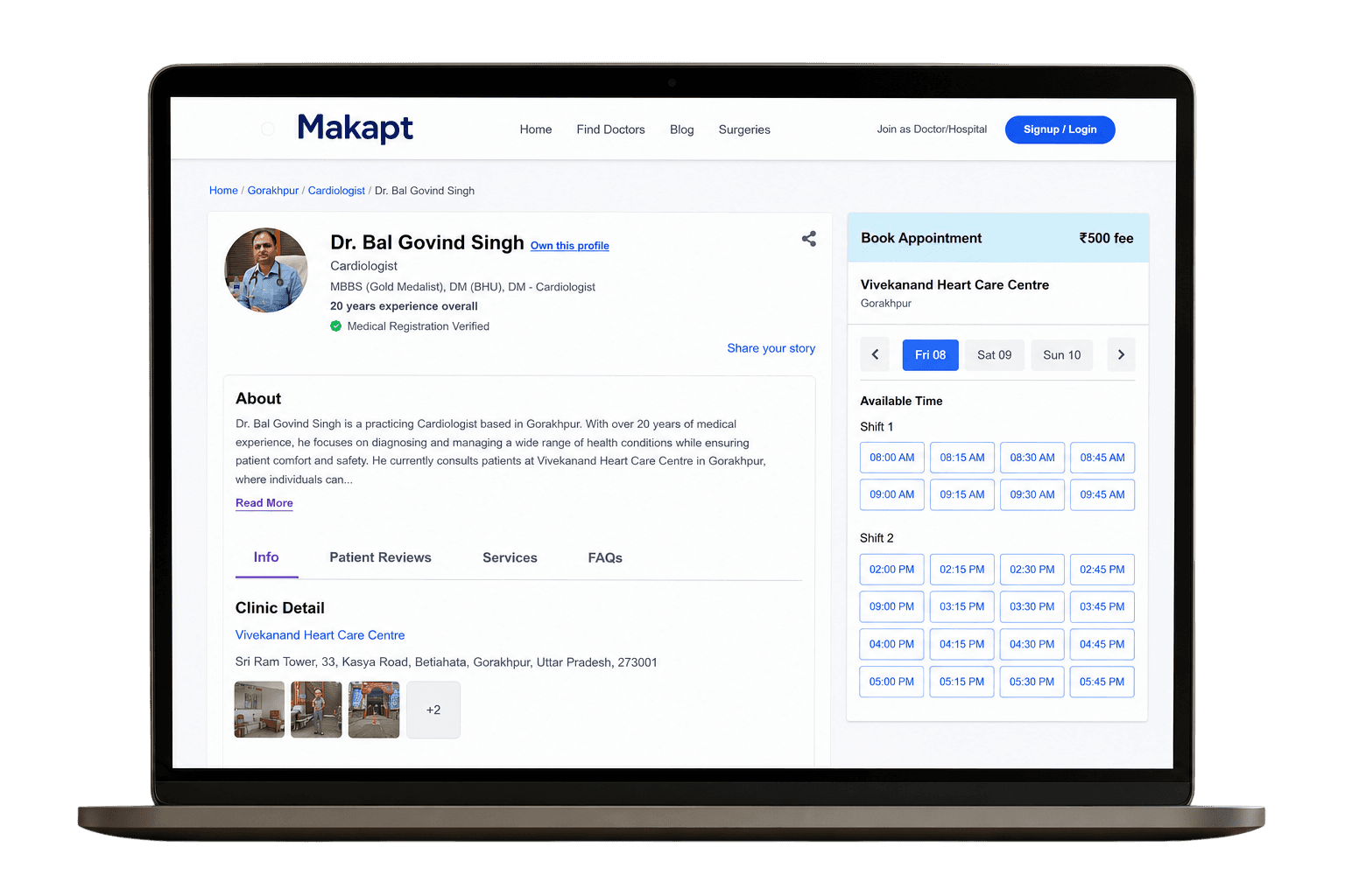 Makapt mobile app preview
