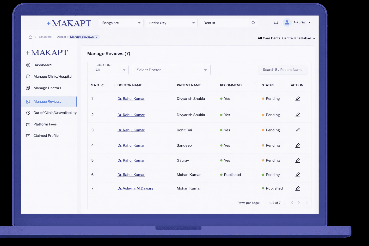 Makapt mobile app preview